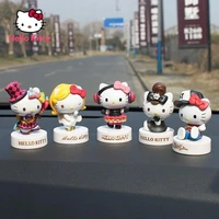 hello kitty car decoration shaking head kt cat hello kitty hand made cute car accessories doll