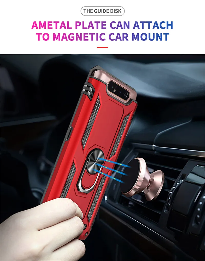 Чехлы для телефонов Samsung Galaxy A80 чехлы силиконовые бронированные металлический