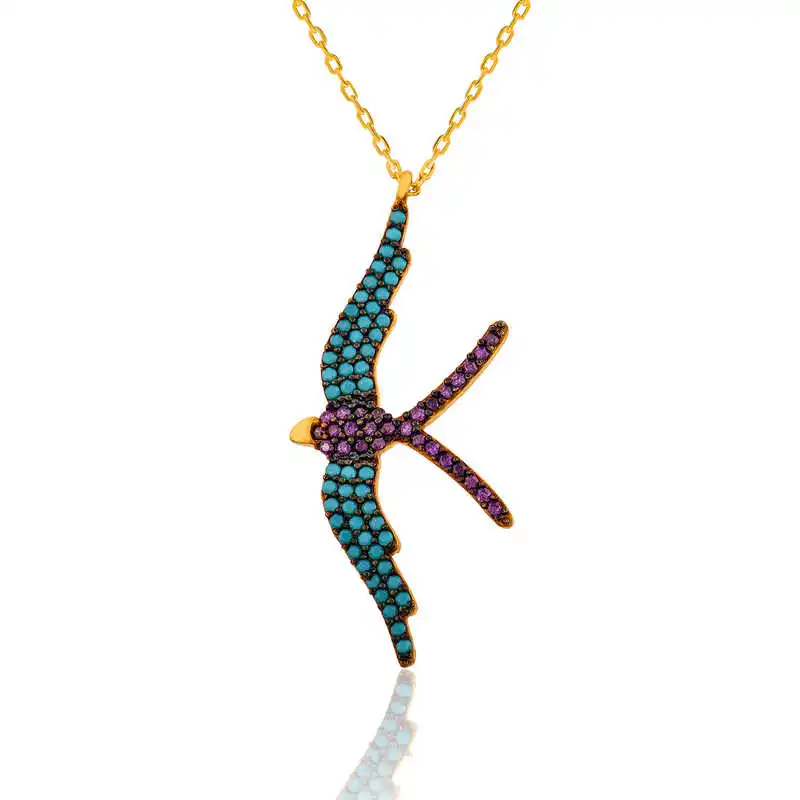 

Silverlina Silver Flying Bird Women 'S Necklace