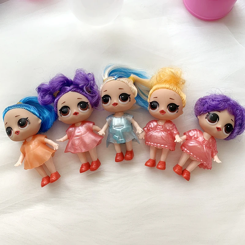 

5pcs/box LOL Surprise Doll Capsule Toy Blind Box Girl Child Capsule Toy Capsule Ball Dress Up Doll Toy lol dolls toys for girls