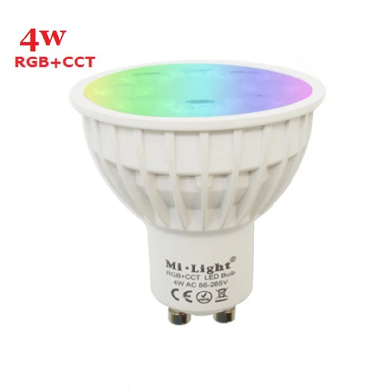 Оригинальная приглушаемая светодиодсветильник лампа Mi.Light AC110V 220V CW/WW RGBW RGBWW RGB CCT E27