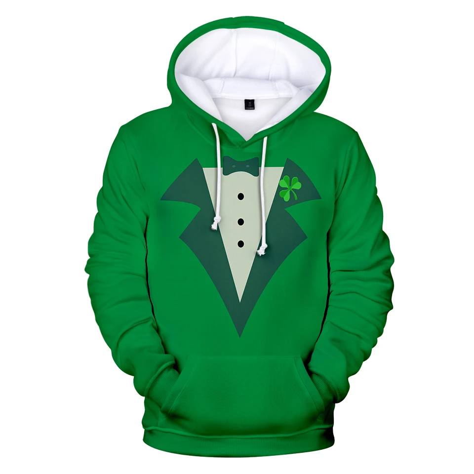 

Popular Classic St. Patrick's Day 3D Hoodie Sweatshirts Boys/Girls Long Sleeve Sweatshirt Adult/Child St. Patrick's Day Pullover