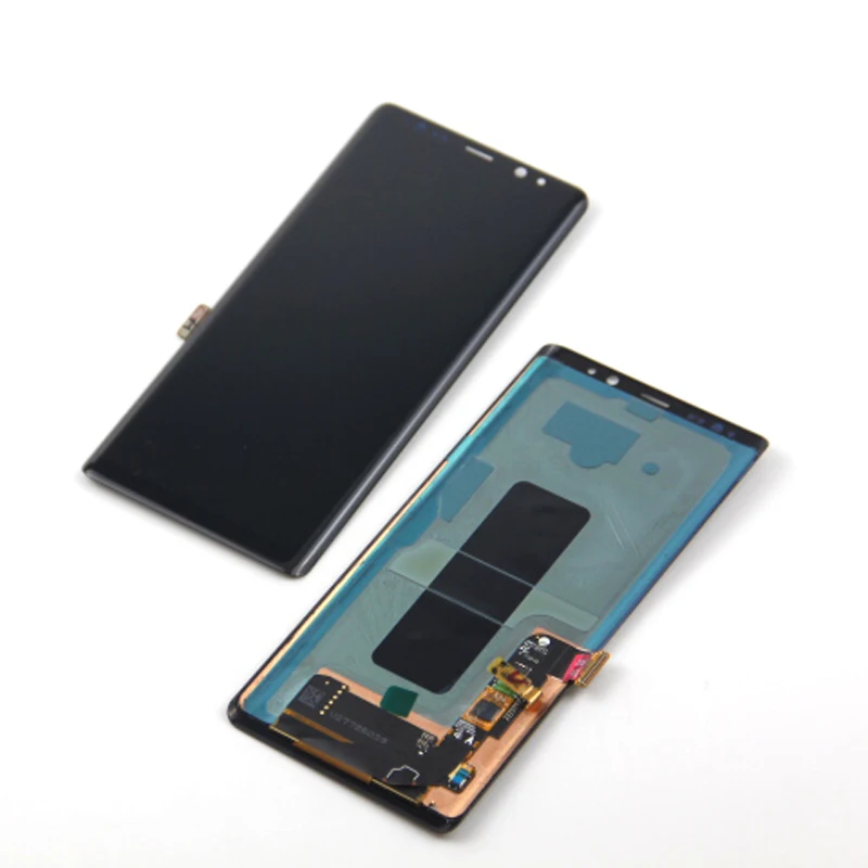 Оригинальный ЖК экран Amoled N950f для Samsung Galaxy Note 8 дисплей с рамкой в сборке черной