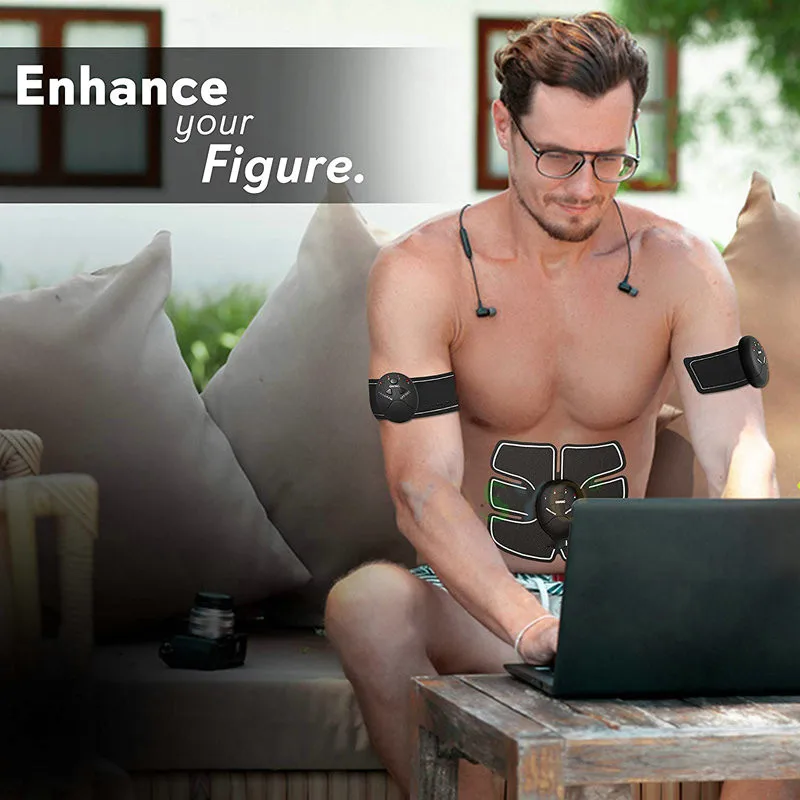 

Electric muscle stimulator ems wireless hip buttocks trainer abdominal abs fitness stimulator body weight loss massager