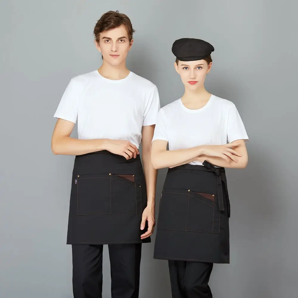 Кухонный Фартук для приготовления пищи фартук на половину талии с большим