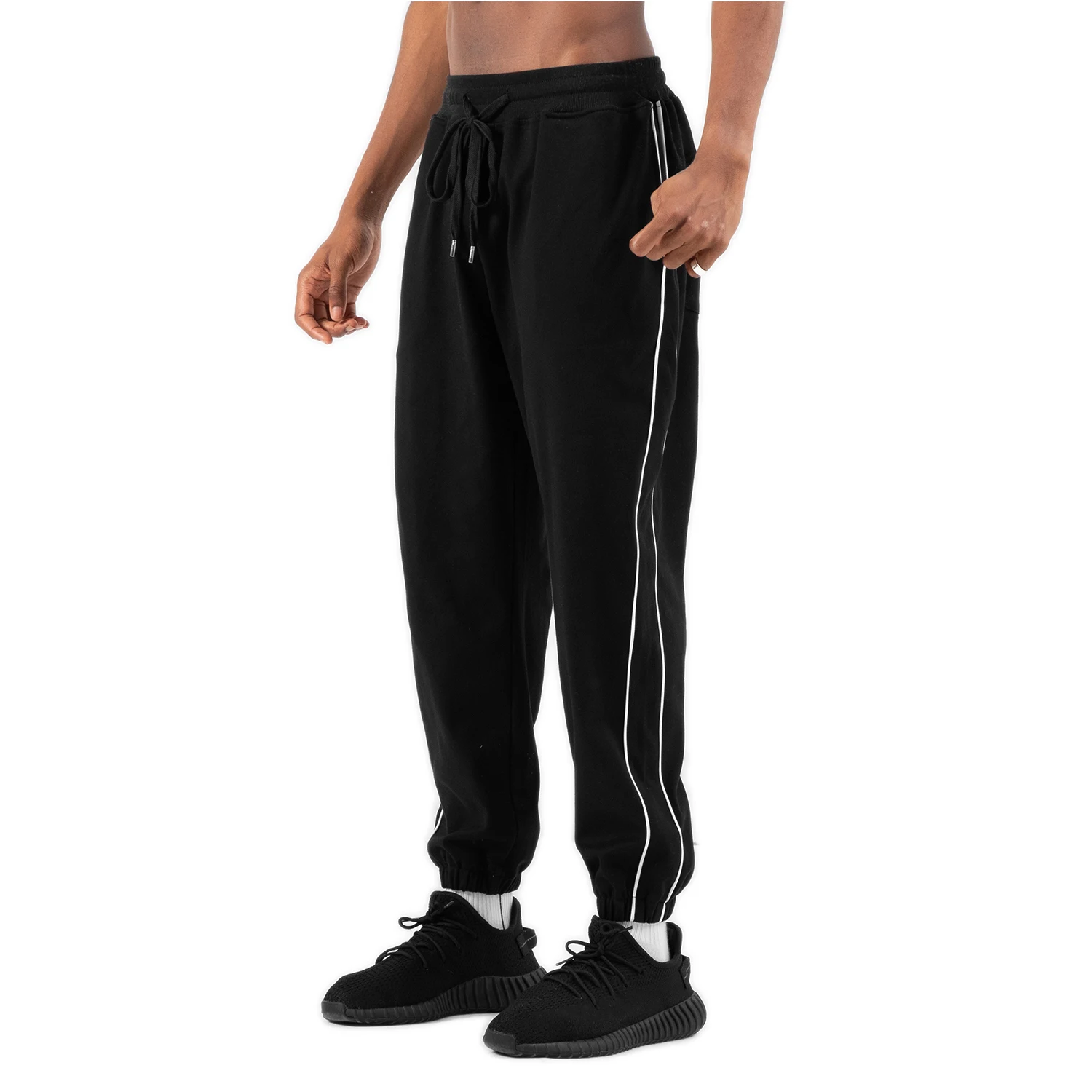 Мужские тренировочные брюки с карманами повседневные спортивные штаны для бега