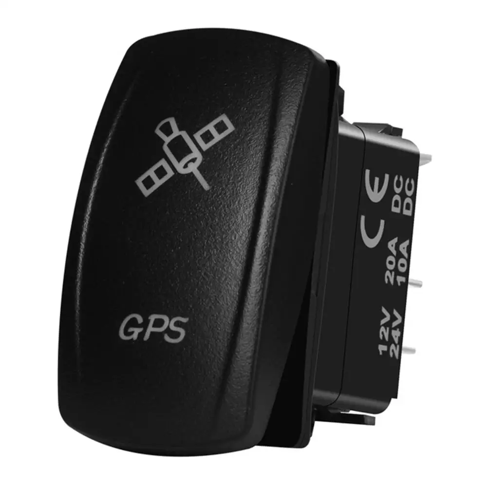 DC12V 24V морской класс GPS клавишный переключатель Белая светодиодная лампа 3 Pin