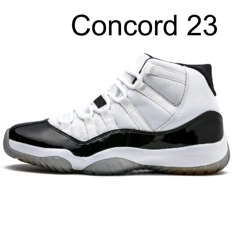 

Original New Bred 11 Basketball shoes 11s Concord 45 Cool Grey Cap and Gown Gamma Platinum Tint Women Men Trainer Sport sneaker