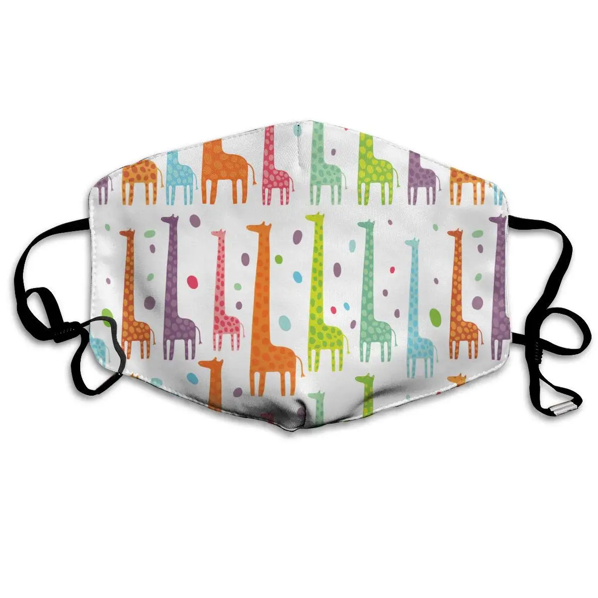 

Маска многоразовая с жирафами, хлопковая, с защитой от пыли, для детей, подростков, мужчин, женщин, мужчин, с регулируемым ухом