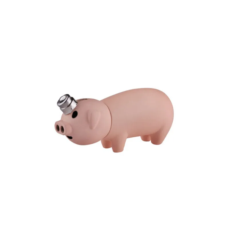 

Mini Funny Piggy Gas New Creative Compact Little Jet Butane Pig Inflated Dual Nozzles Fire Lovely Gift Lighter