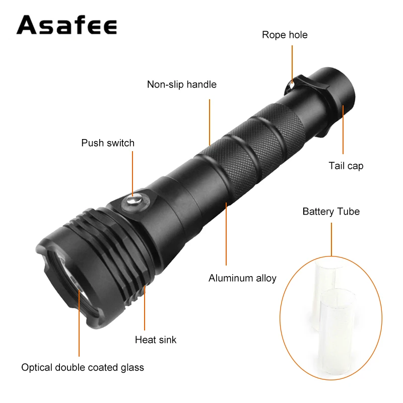 CREE XHP50 светодиодный вспышка для подводного погружения и светильник белого и желтого цвета светильник подводный Водонепроницаемый 80 м Дайвинг Фонарь 4000 люмен светодиодный Дайвинг Фонарь
