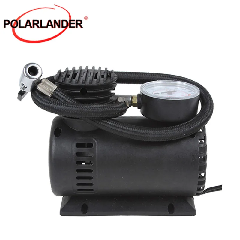 

Mini Air Compressor Pump Serviceable 12V Portable 300 PSI Auto Electric Car Pump90W car tire inflator with 3 Pneumatic Nozzle