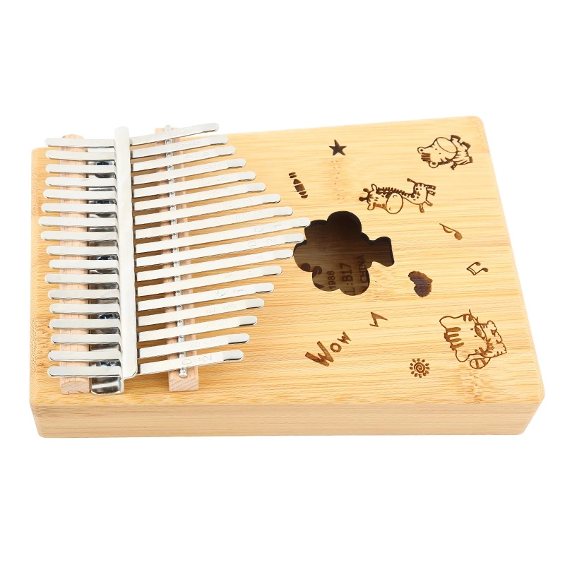 17 клавиш Фортепиано калимба с мелодией молоток деревянный ручной палец пианино