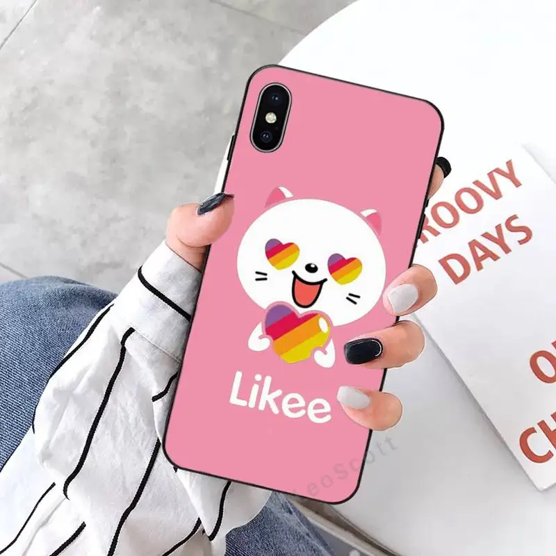 

Fashion Likee cat bear love heart Phone Case for iPhone 11 12 pro XS MAX 8 7 6 6S Plus X 2020 XR Mini