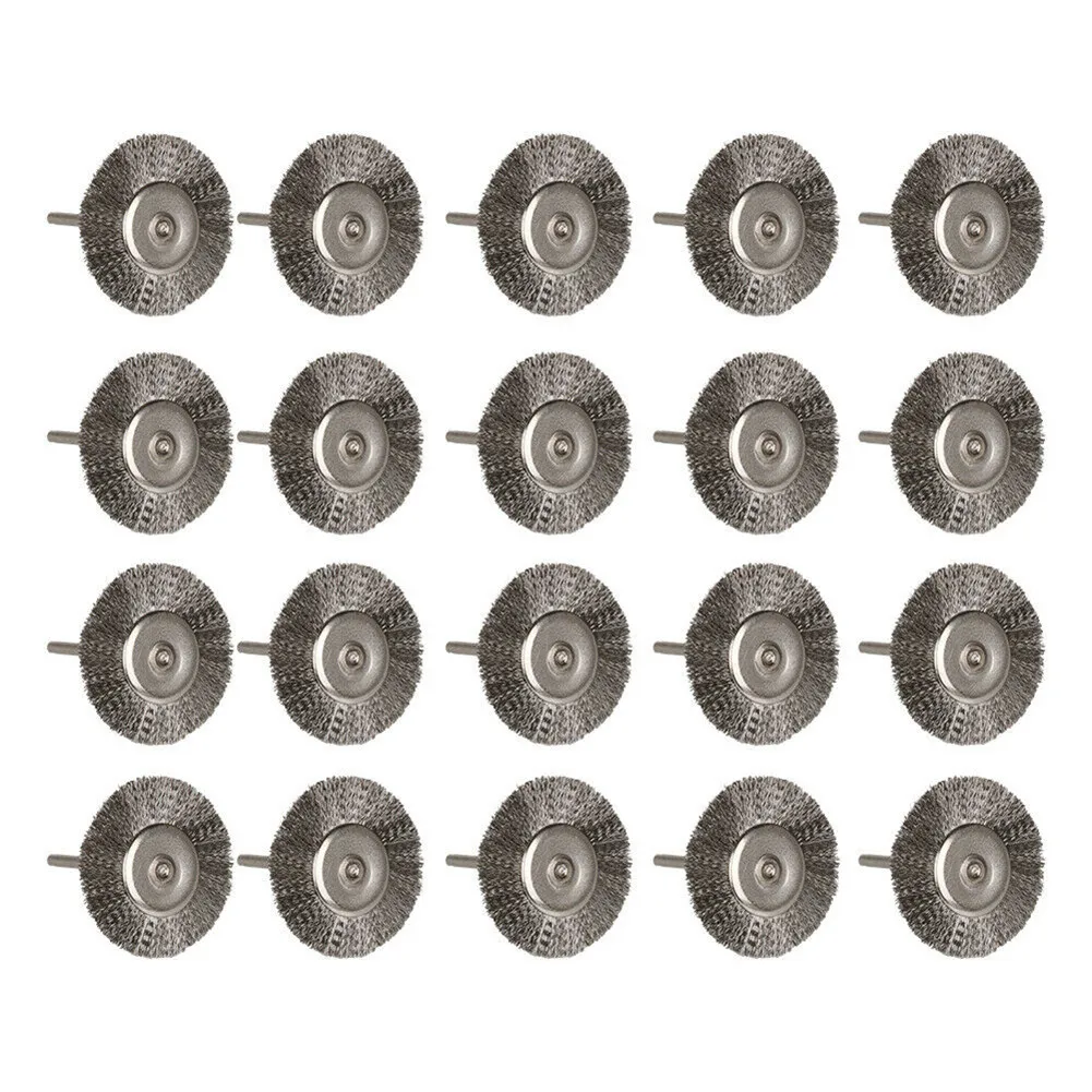 

50 Pcs Stainless Steel Wire Brush Rotary Tool Die Grinder Removal Wheel For Electric Brush Electric Drill Accessories