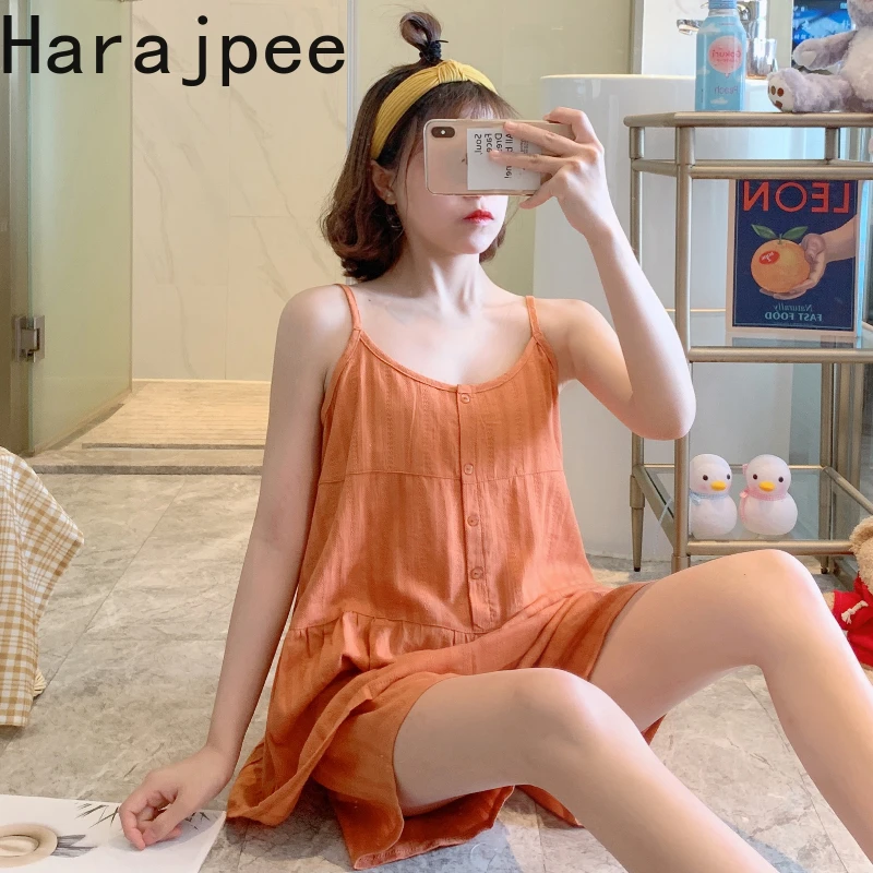 

Маленькие пижамы в стиле харадзпи для девочек, летний хлопковый комплект свободного кроя из двух частей, тонкая Милая домашняя японская оде...