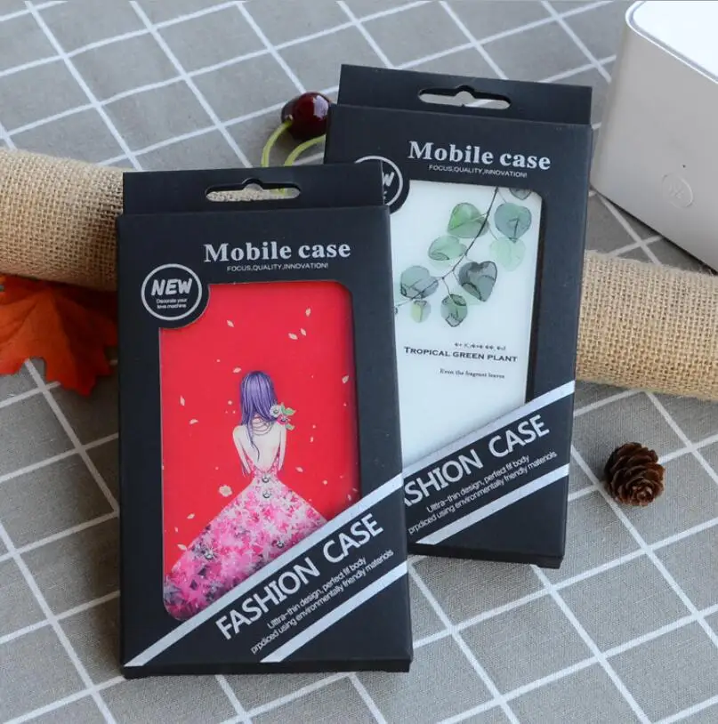 Лидер продаж пустая Розничная упаковочная коробка черная картонная бумажная Karft