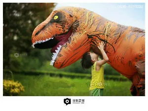 Надувной костюм динозавра T-Rex на Хэллоуин вечерние платья для взрослых игровое