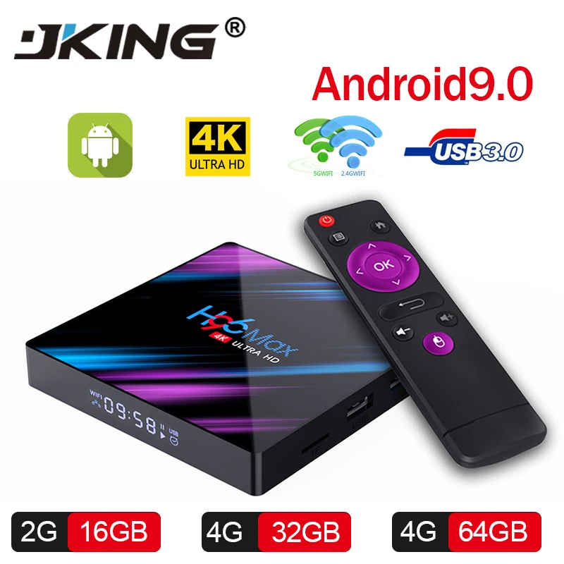 ТV BOX Android 9 0 H96 MAX 3318 tv 2 Гб ОЗУ 16 ПЗУ 4/5 0G WiFi Bluetooth 4 K 3D ip box|ТВ-приставки и медиаплееры| |