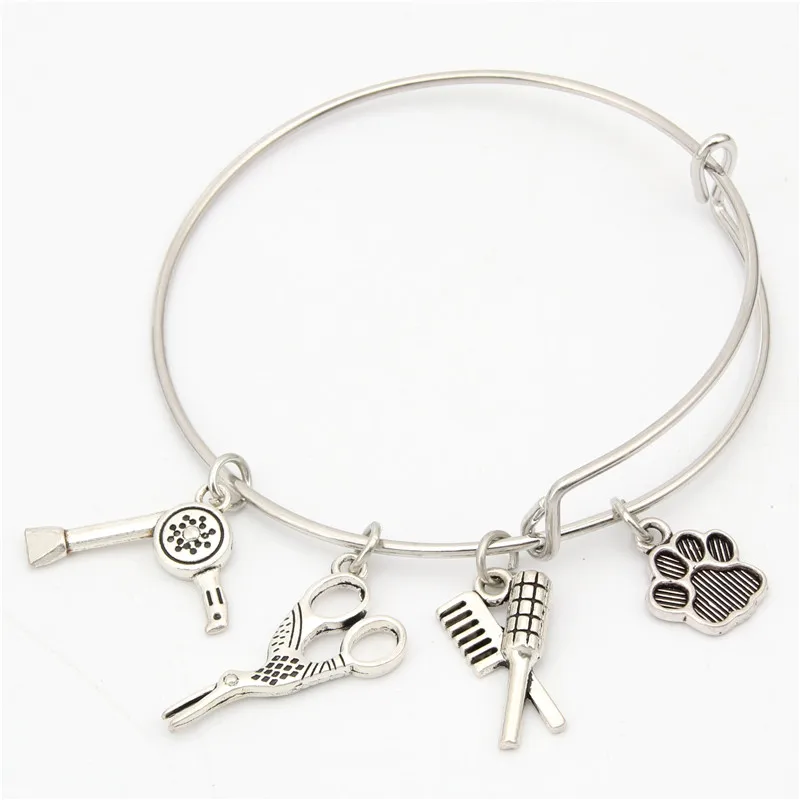 1 шт. фен для волос расческа ножницы кулон браслет изготовление косметолога