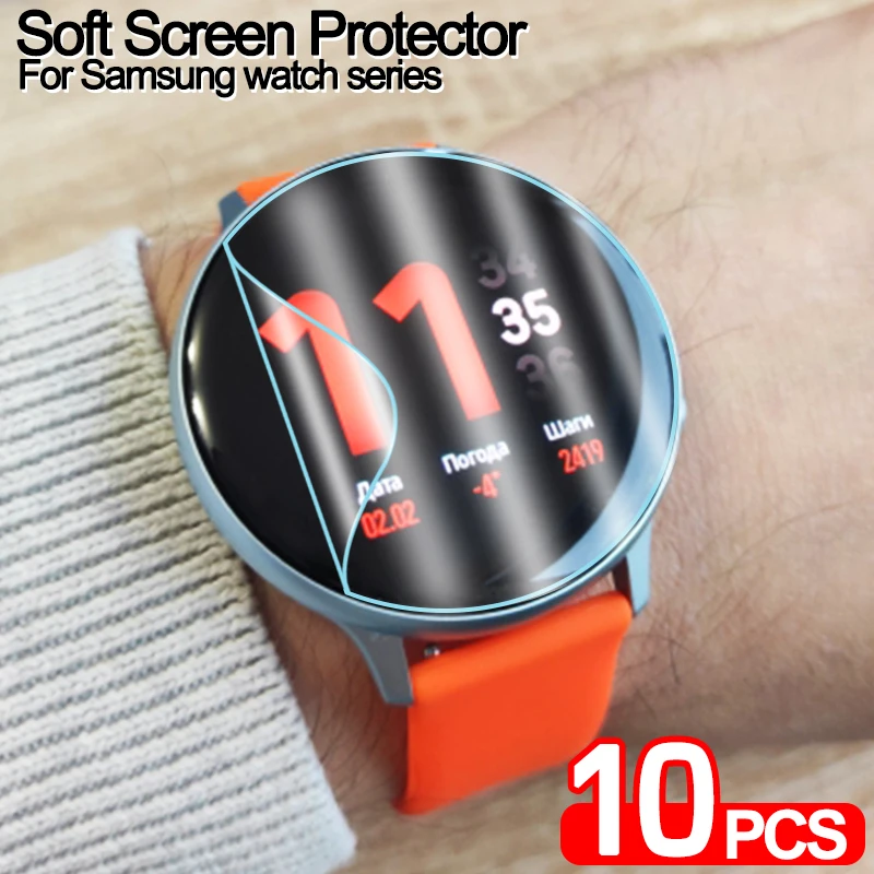 

Ultra-thin Soft Protective Film For Samsung Galaxy Active 2 40mm 44mm Screen Protector For Galaxy Watch 3 41mm 45mm 42mm 46mm