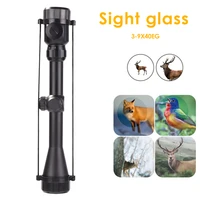 3 9x40eg portable optic hunting binoculars waterproof redgreen illuminated air rifle optics hunting riflescope telescope travel