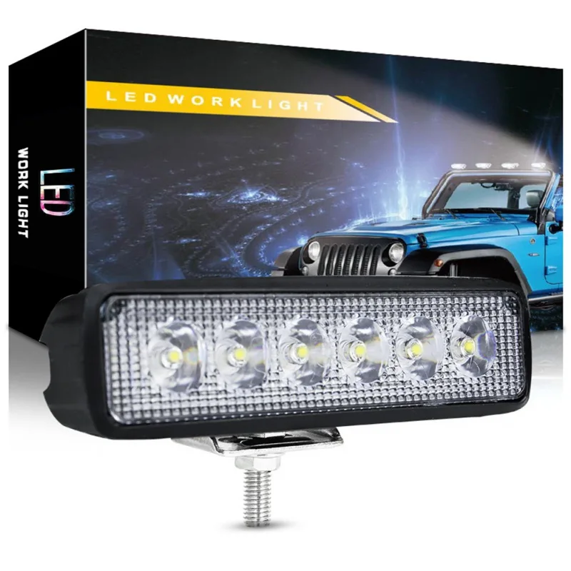 Автомобильный 6 дюймов прямые Рабочая лампа 18 Вт автомобильный светодиодный п