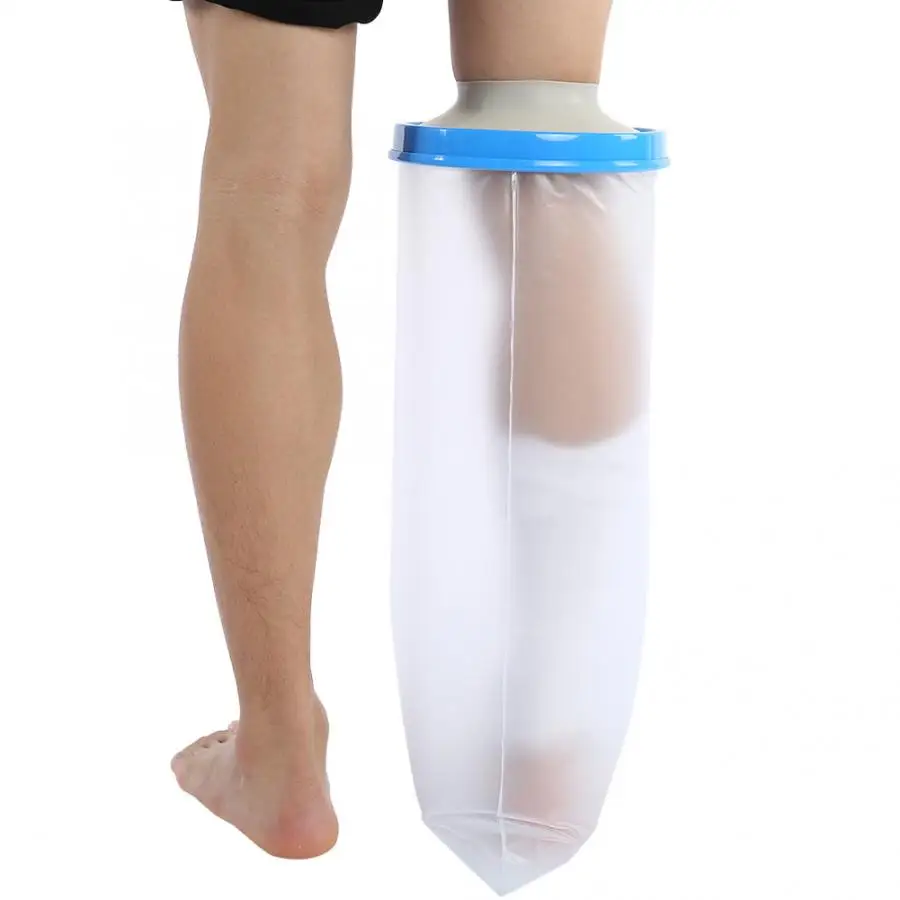 Водонепроницаемый Литой бандаж протектор рана перелом икры Крышка для душа