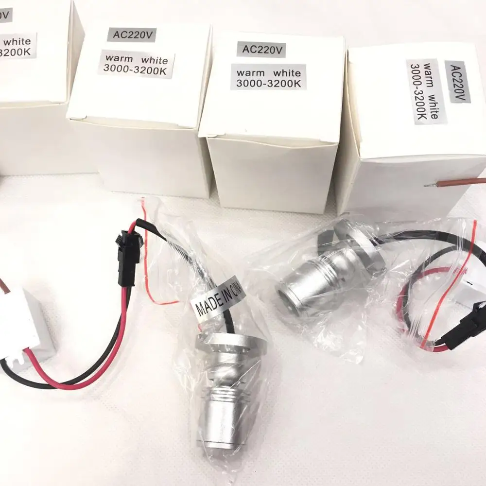 5 шт./лот миниатюрный светодиодный прожектор лампа для шкафа 3 Вт светильник