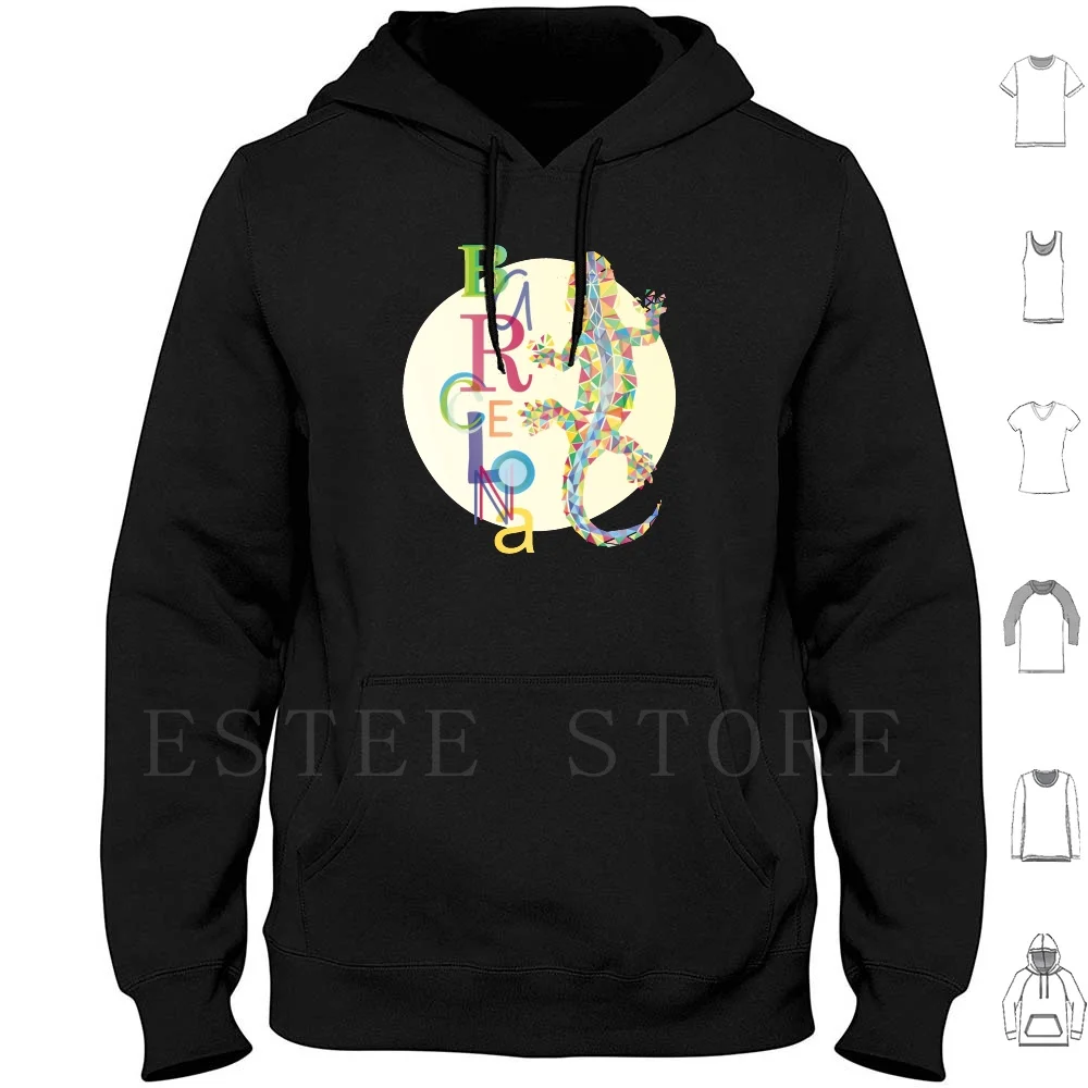 Модные толстовки с капюшоном в виде ящерицы длинным рукавом Модный город