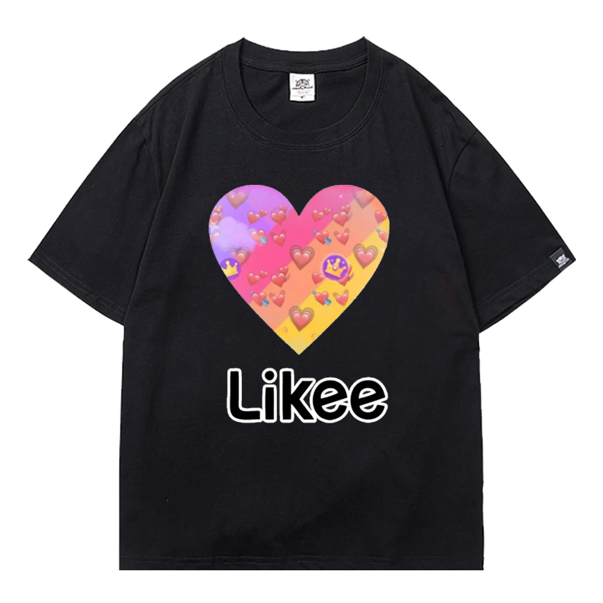 

Likee Rainbow Heart Summer Fashion Tees Unisex T-shirt Kids Tops For Girls Clothes Tops for Girls Children Boys Short Sleeves