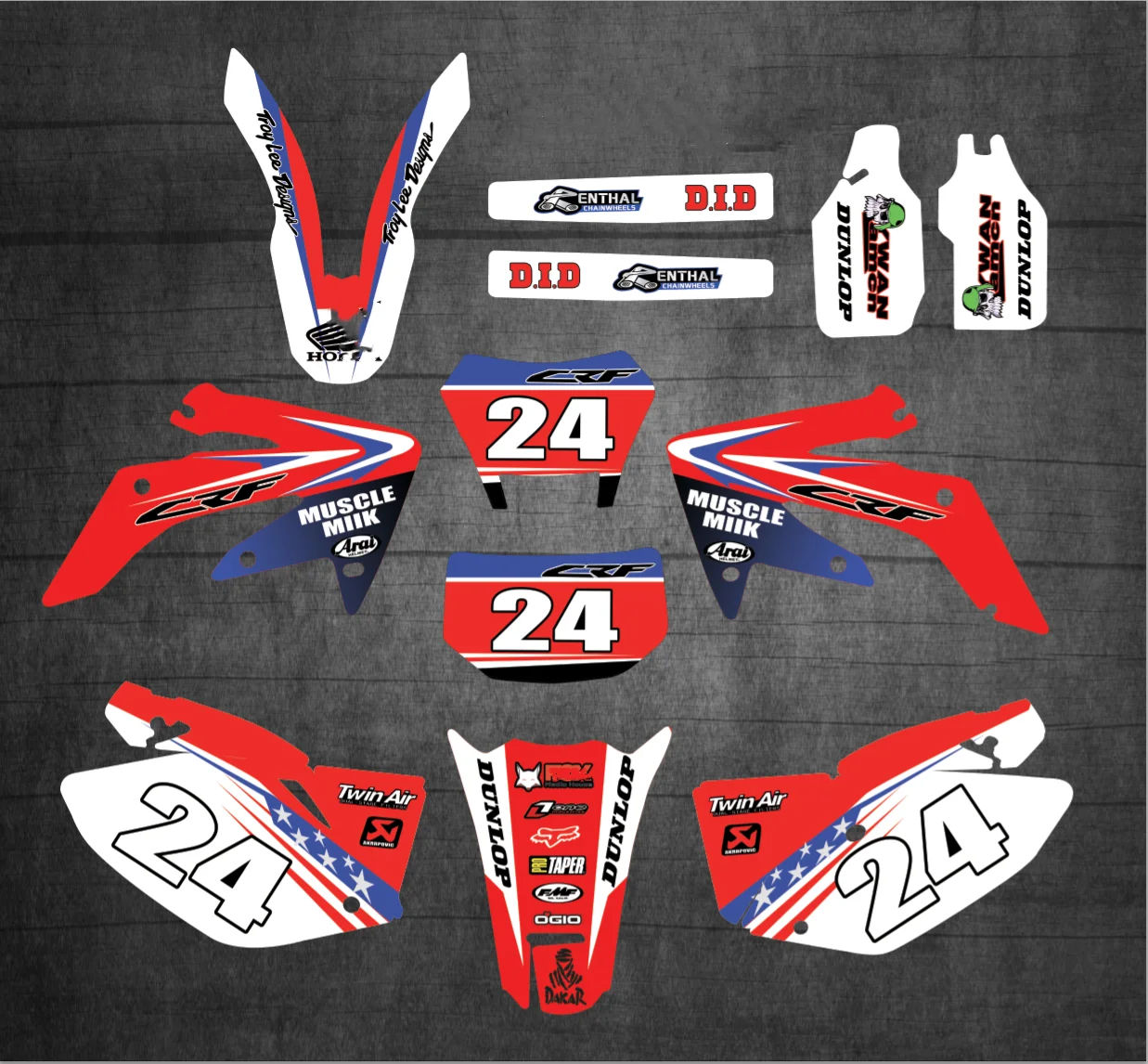 

3M Motorcycle Decal Sticker Graphics Kits for HONDA CRF 250X CRF 250X 2016 2015 2014 2013 2012 2011 2010 2009 2008 2007-2004