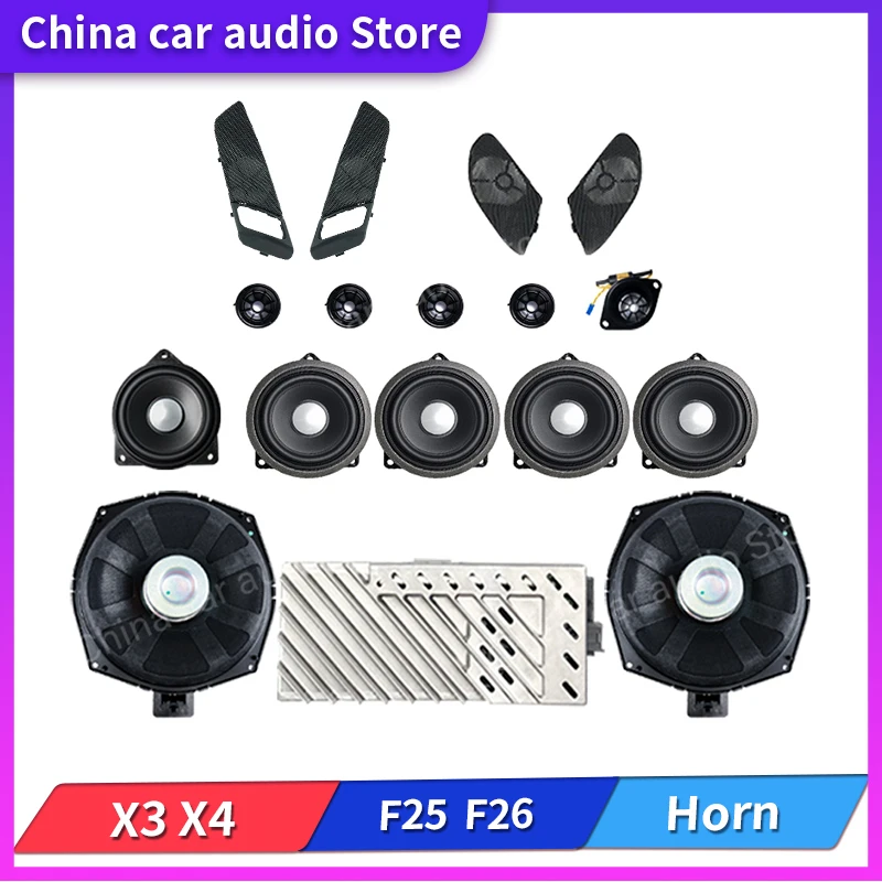 

Car tweeters midrange speakers subwoofer For BMW F25 F26 X3 X4 Series harmankardon tweeter cover full range speaker sound Horn