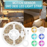 led light strip motion sensor switch dimmable usb dc 5v smd 2835 60ledsm tape diode bedroom night led strip light 3m4m5m