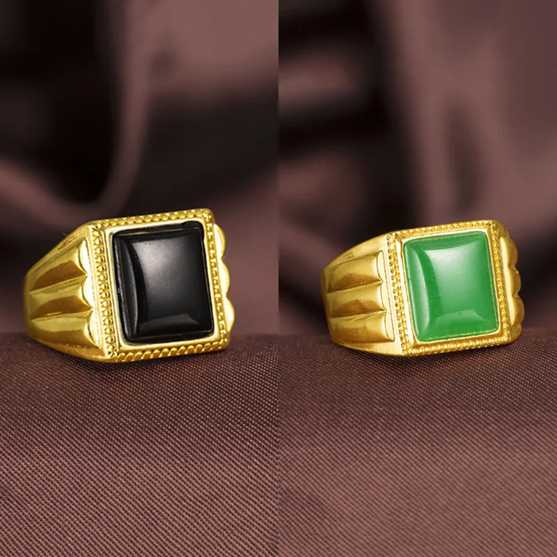 Женское кольцо с натуральным морганитом невыцветающее из 24 каратного золота