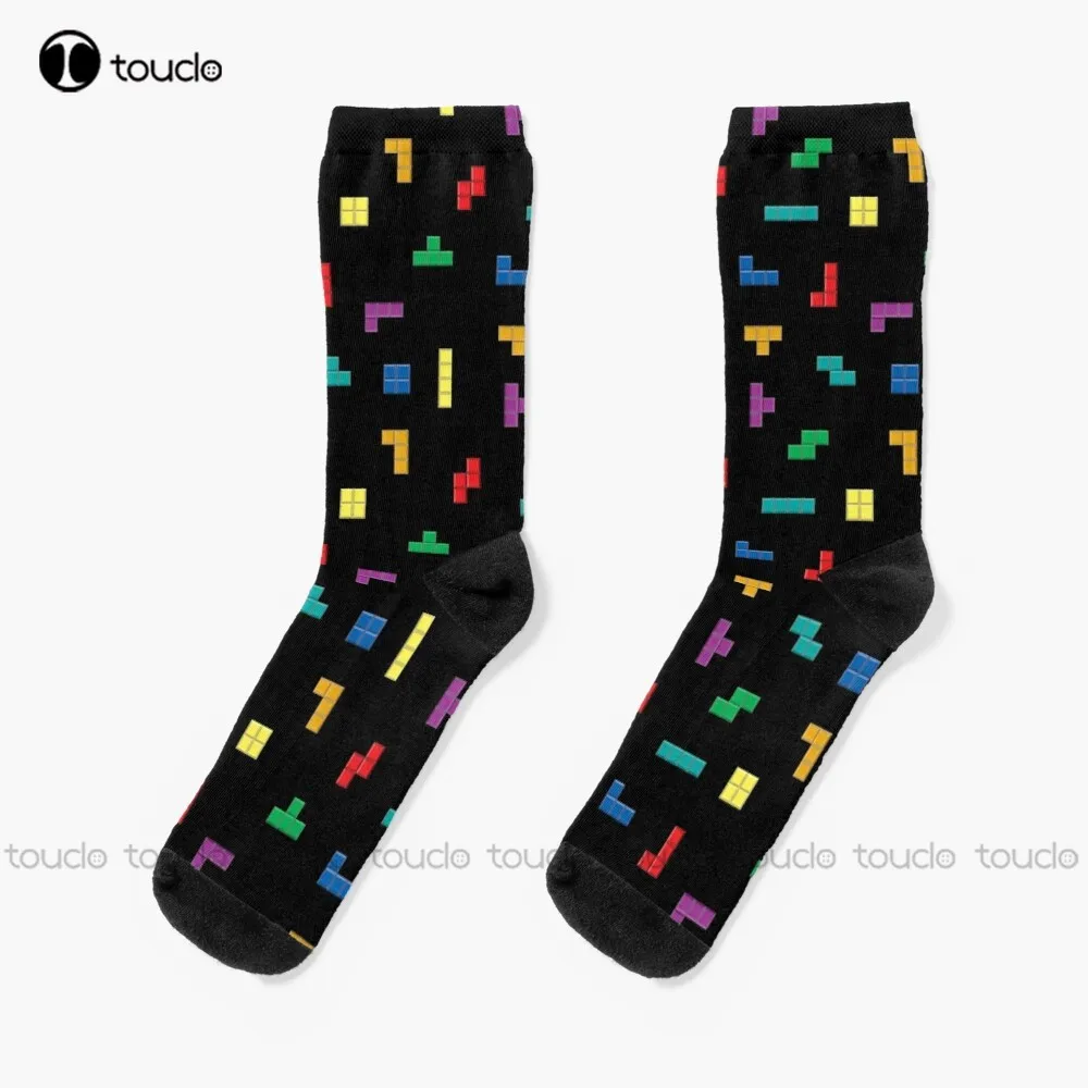 

Носки Tetris с блочным рисунком, носки для Софтбола, Рождественская мода, новогодний подарок, унисекс, взрослые, подростковые, Молодежные носки...