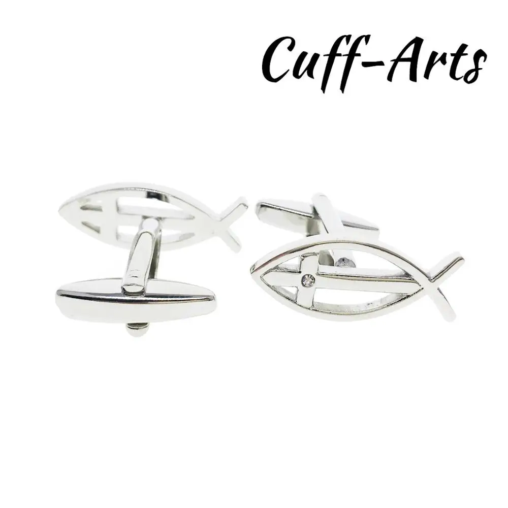 Запонки для мужчин христианские иктусы религиозные Подарки Gemelos Gemelli Spinki от