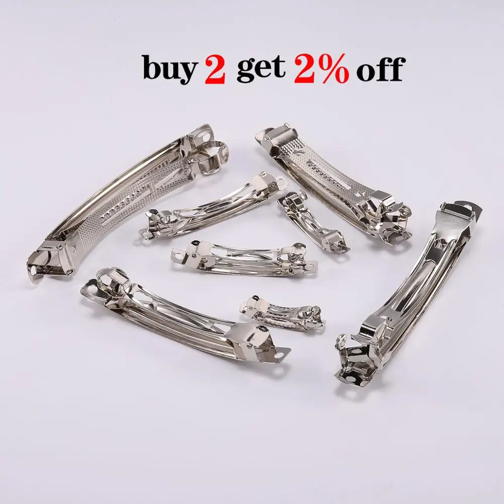 Металлическая пружинная заколка для волос 10 шт./лот пустая Автоматическая основа