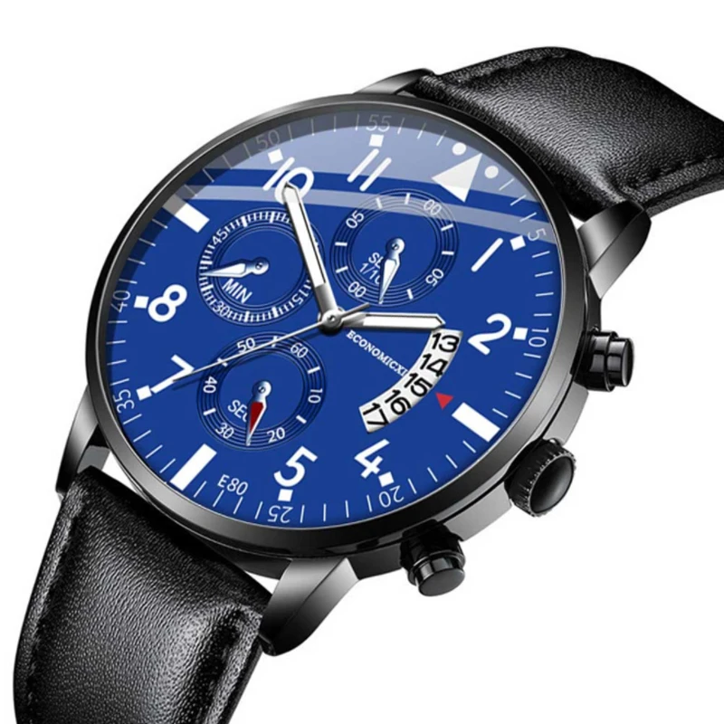 

2022 Luxury Brand Men Watch Fashion Leisure Ultra-thin Calendar Quartz Watches Leather Strap Watches The Clock Relogio Masculino