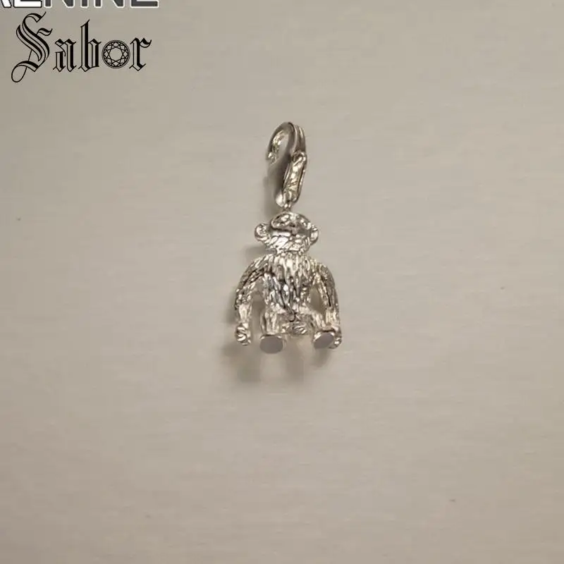 Классические Красивые с серебряным покрытием обезьяны Diy Подвески животных