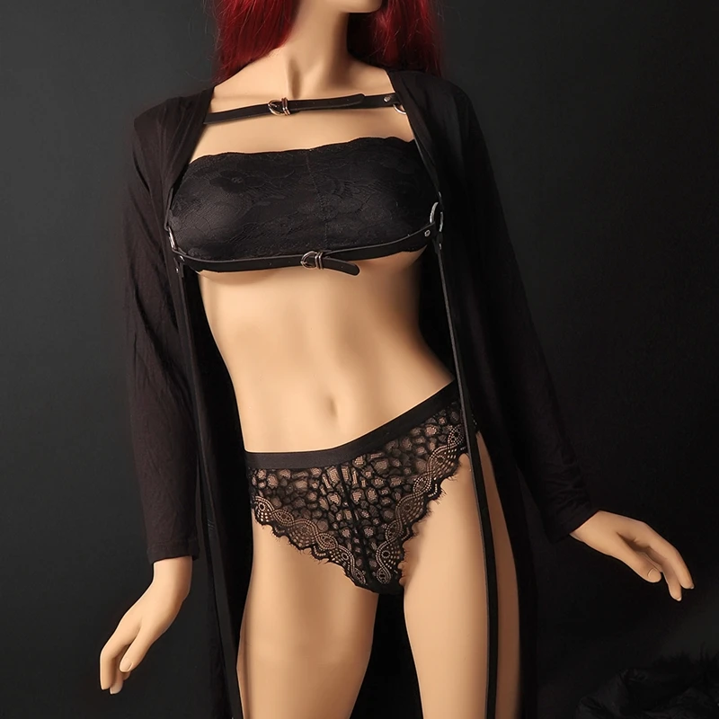 

Women Sexy Leather Lingerie Belts Punk Full Body And Chest Bondage Harness Suspender Adjustable Leg Garter Stockings Belt Fetish
