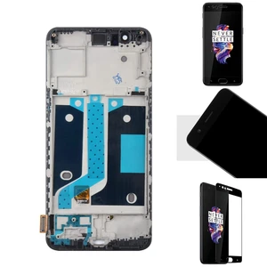 lcd display contact screen tft digitizer assembly replacement for 5 5inch oneplus 5 15 a5000 with frame