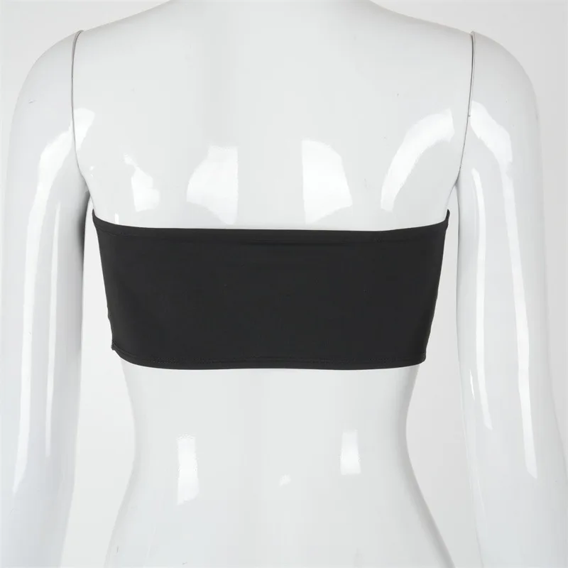

Wrapped Chest Crop Top Sexy Irregular Women Sleeveless Elasticity Backless Tube Top Vintage Slim Summer Fashion Casual Tops Y2K
