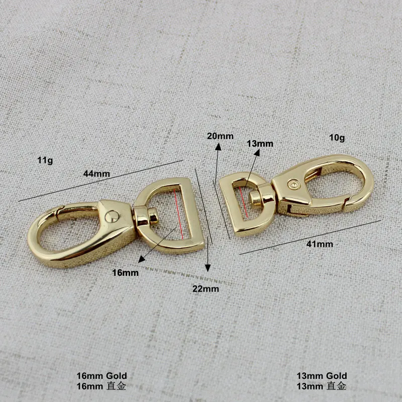 

10pcs 50pcs DIY trigger snap hooks Hardware Accessories metal handbags purses trigger snap purse hook carabines Clasp