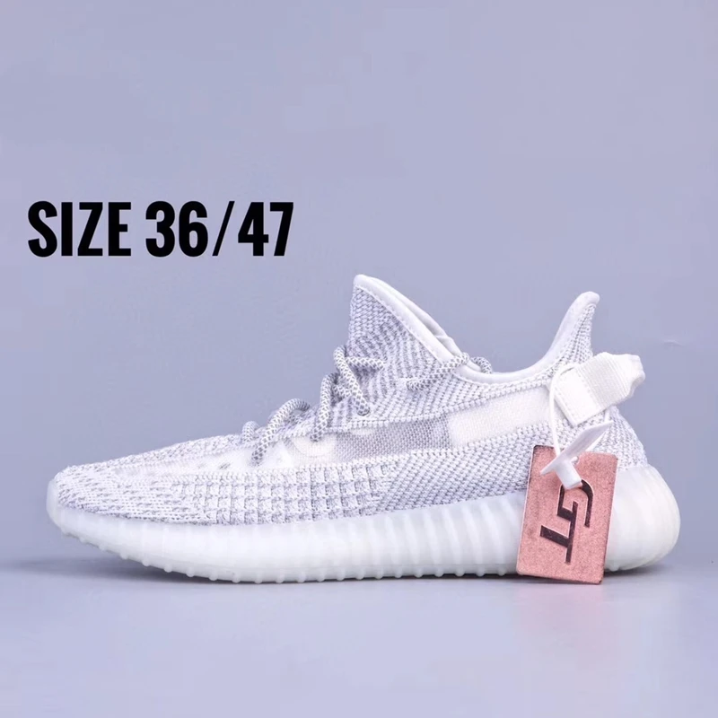 

2021High Quality 350 Sneakers Running Shoes Casual Men's Shoes Women's Walking Shoes Israfil Ice Cream Tail light Big Size 36-47