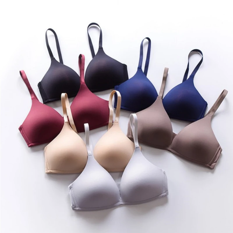 

Women Seamless Bras Push Up Bras No Wire Brassiere A B Cup Underwear Sexy Bra Three Quarters(3/4 Cup) Lingerie