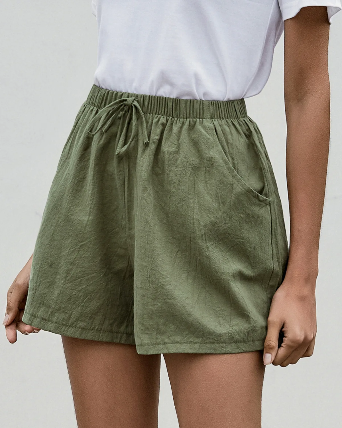 New Women's Shorts Hot Summer Casual Cotton Linen Shorts Plus Size Mid Waist Short Fashion Woman Streetwear Short Pants