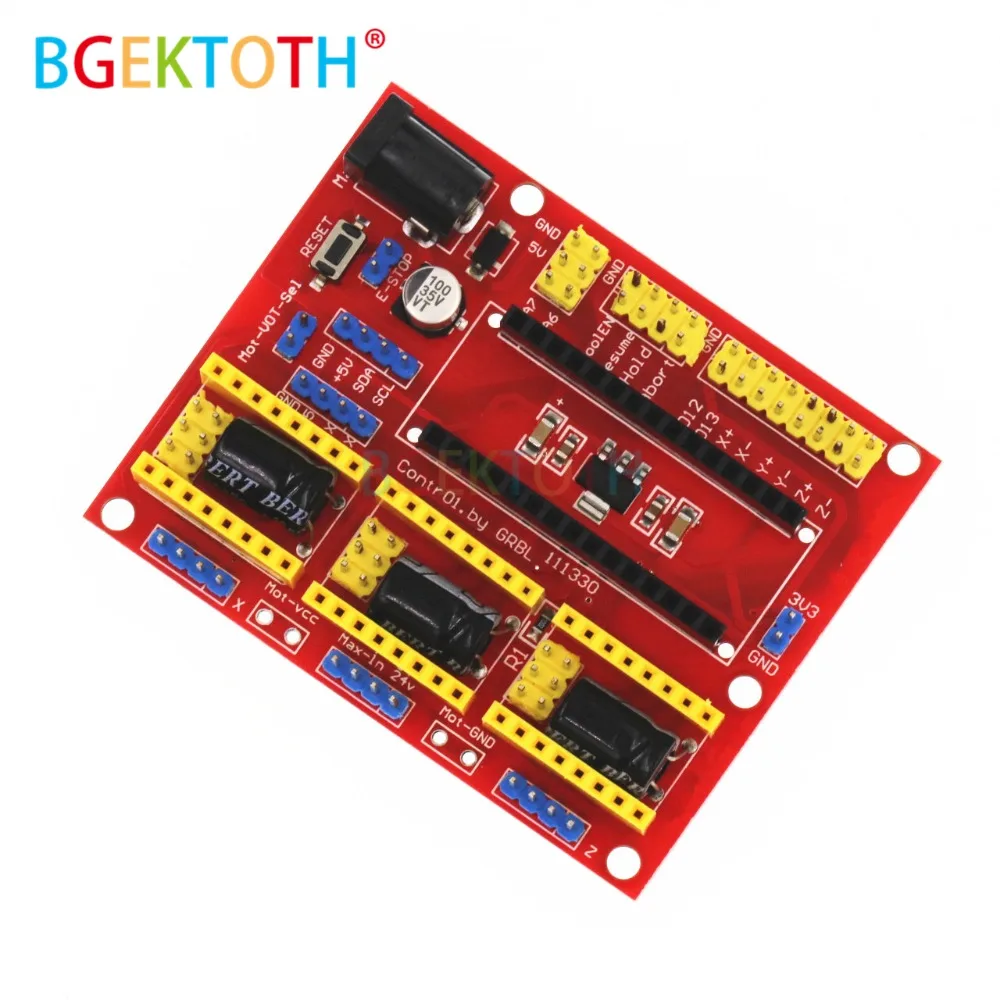 1 шт. V4 гравер 3D принтер ЧПУ щит расширения плата A4988 Драйвер для Arduno совершенно