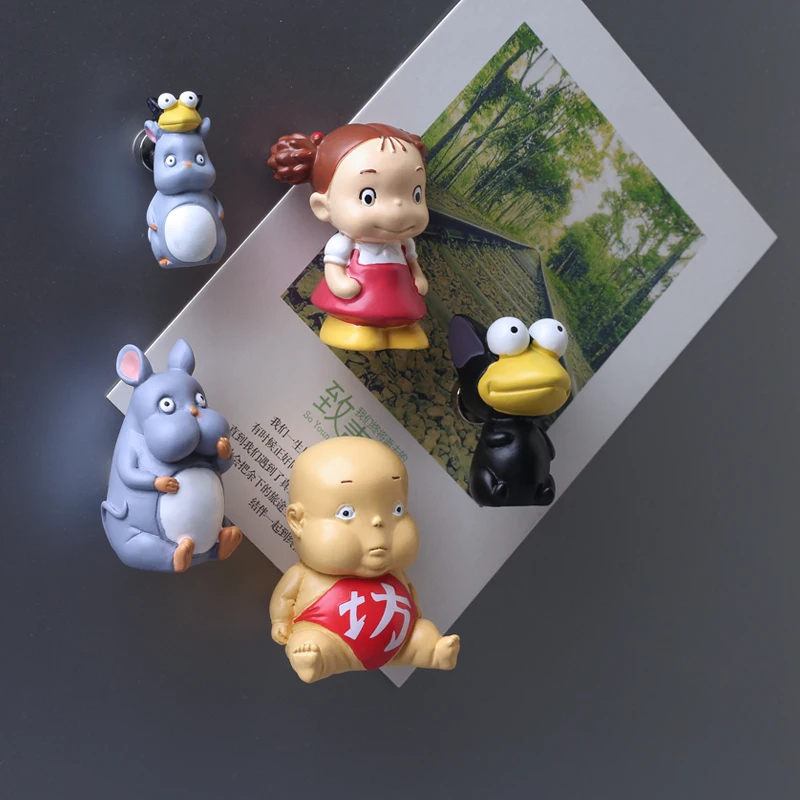 Miyazaki магнит на холодильник Chihiro Kaonashi Totoro 3D креативные магнитные наклейки
