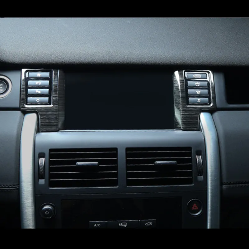 Черные многофункциональные кнопки наклейки украшения накладка 2 шт для Land Rover